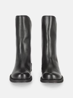 Felmini Wide Fit Enkellaarsjes zwart