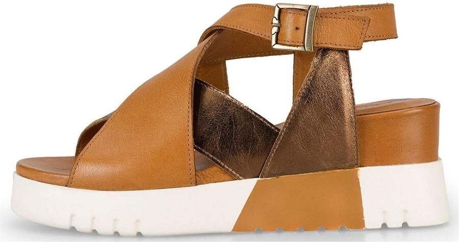 Felmini Wide Fit Sandaal bruin lichtbruin brons - Foto 2