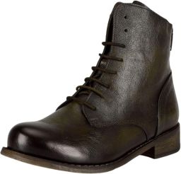 Felmini Wide Fit Veterlaarsjes donkerbruin