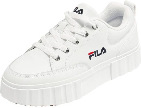 Fila Witte Sleehak Sneakers met Geborduurd Detail White Dames - Foto 10