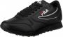 Fila ORBIT LOW Herensneakers Vrijetijdsschoenen Trainers 1010263 Zwart - Thumbnail 4