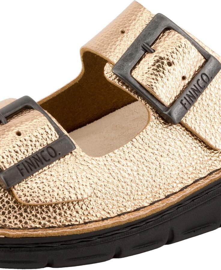 Finn Comfort Muiltjes 'Pantolette Damen 81546-819367 Echtleder in gold' goud - Foto 3