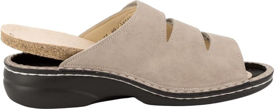Finn Comfort Muiltjes 'Pantolette Damen 02554 444345 Echtleder in grau' lichtroze