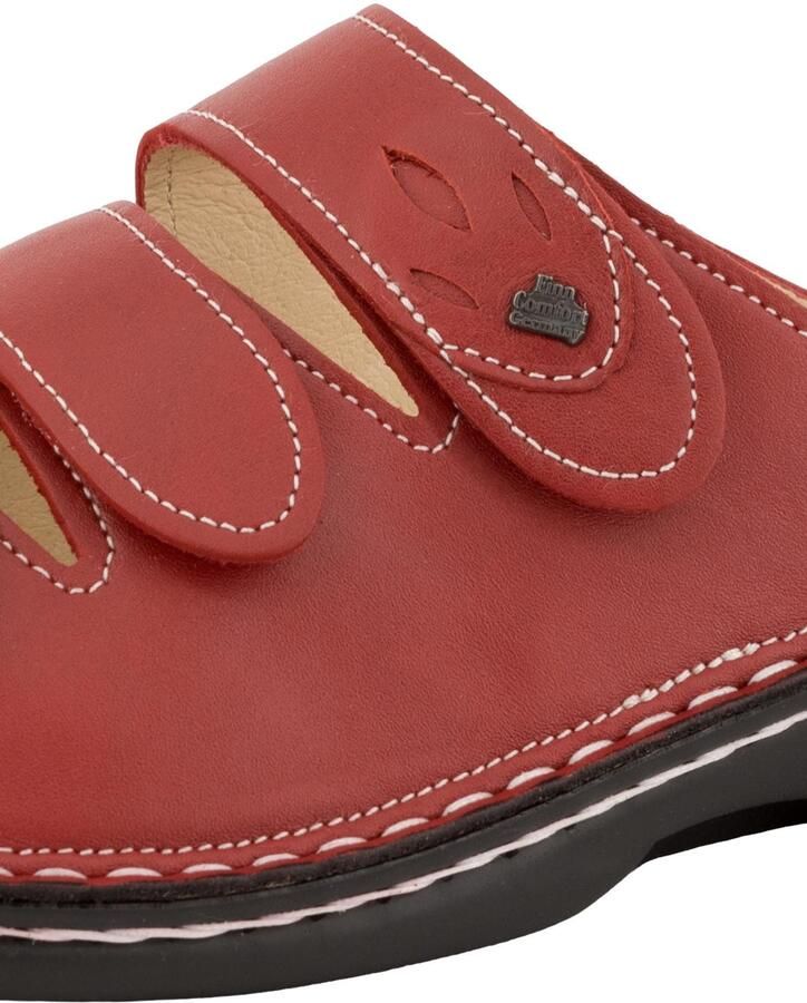 Finn Comfort Muiltjes 'Pantolette Damen 02554 604420 Echtleder in rot' rood - Foto 12