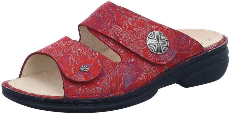 Finn Comfort Muiltjes 'Pantolette Damen 02550 657420 Echtleder in rot' rood - Foto 2