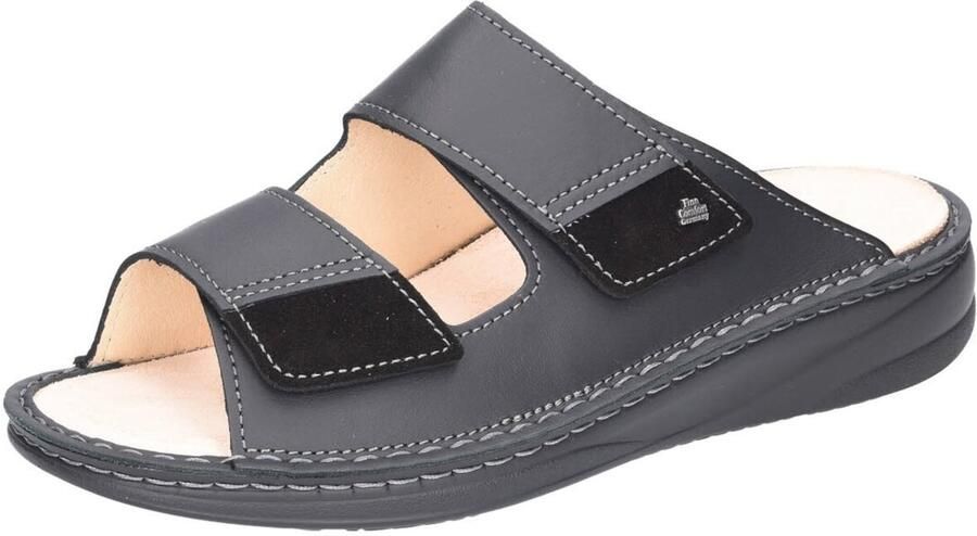 Finn Comfort Muiltjes 'Pantolette Herren PSARA 955009 Echtleder in schwarz' zwart - Foto 2