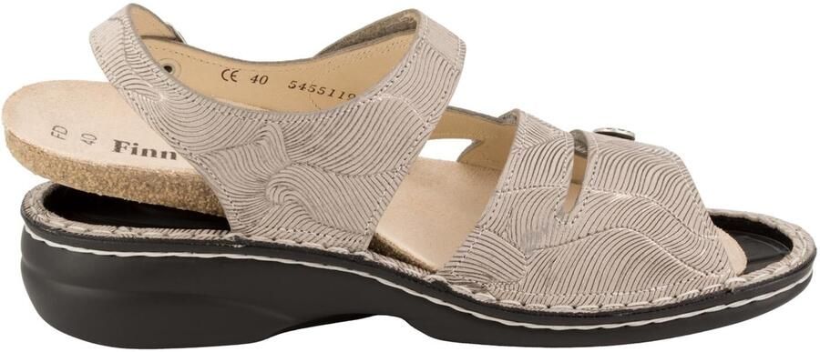 Finn Comfort Sandaal 'Sandalette Damen 02562 642051 Nubukleder in grau' grijs