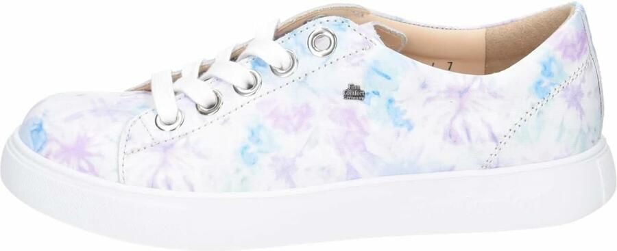 Finn Comfort Sneakers laag pastelblauw pastelroze parelwit