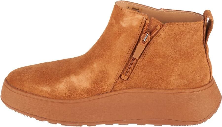 FitFlop F-mode Suede Flatform Zip Ankle Laarzen Oranje Vrouw - Foto 2