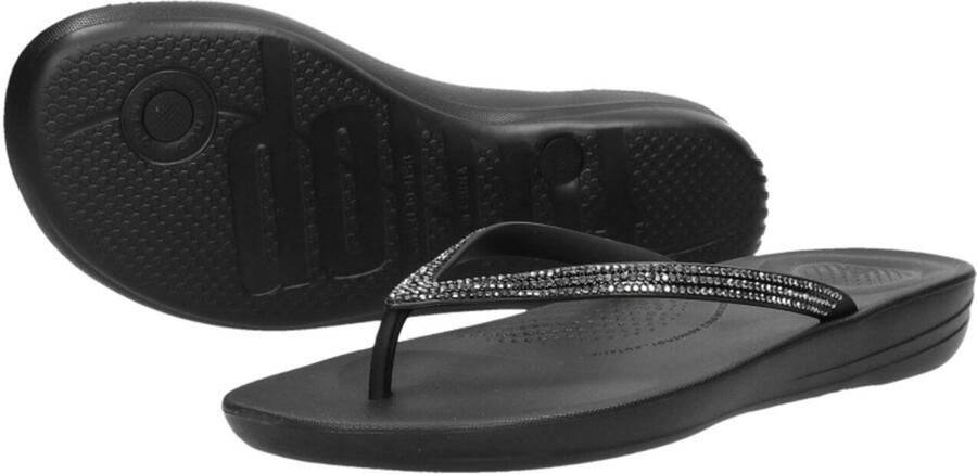 FITFLOP Teenslippers Dames Iqushion Sparkle Rubber Zwart - Foto 20