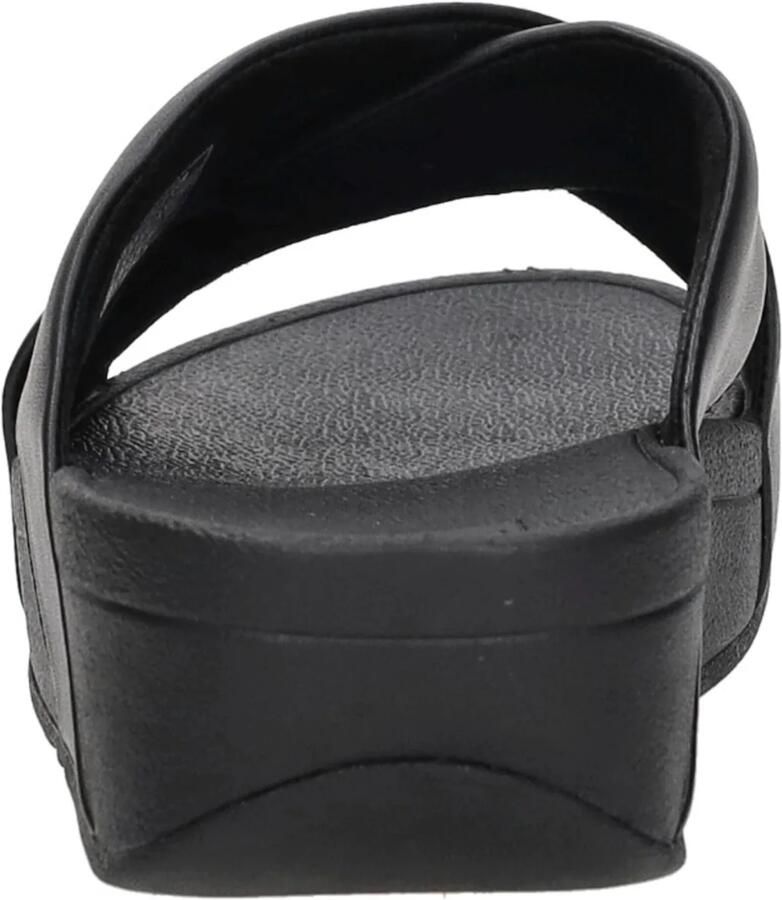 FitFlop Lulu Cross Slide Sandals Leather Dames Sandalen Zwart - Foto 4