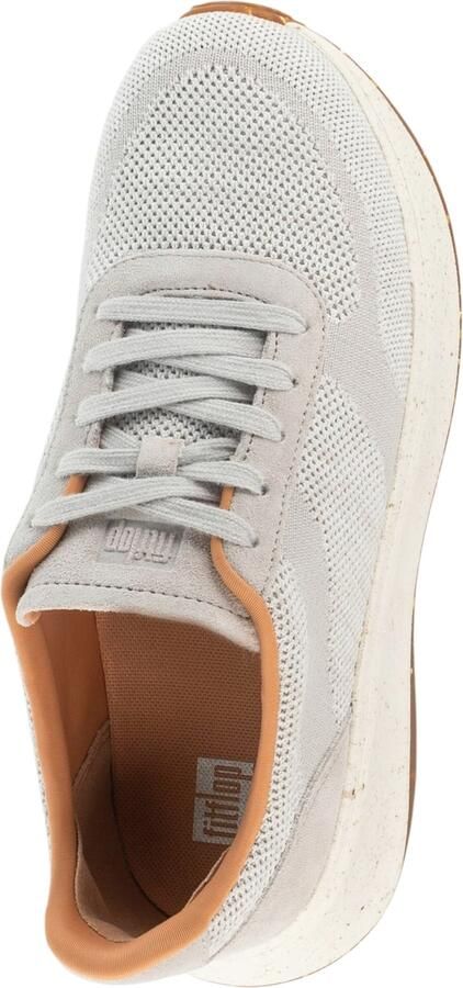 FitFlop F-mode E01 Knit Flatform Sneakers Grijs Vrouw - Foto 5