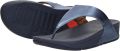 FitFlop Lulu Lederen Teenslipper Microwobbleboard-zool technologie BLAUW - Blauw