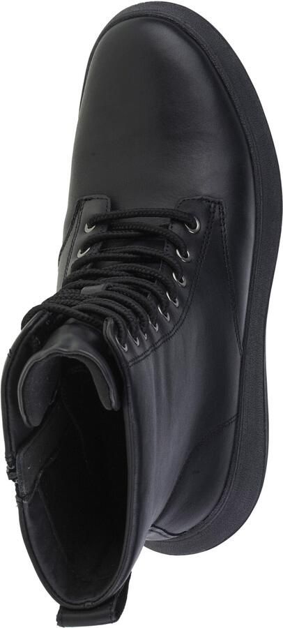 FitFlop F-mode Leather Lace-up Flatform Ankle Laarzen Zwart Vrouw - Foto 5