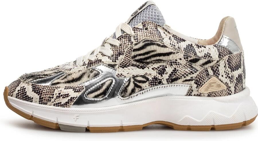 FLORIS VAN BOMMEL Lage Sneakers Dames Sfw-10167 Daysi Leer Wit - Foto 9