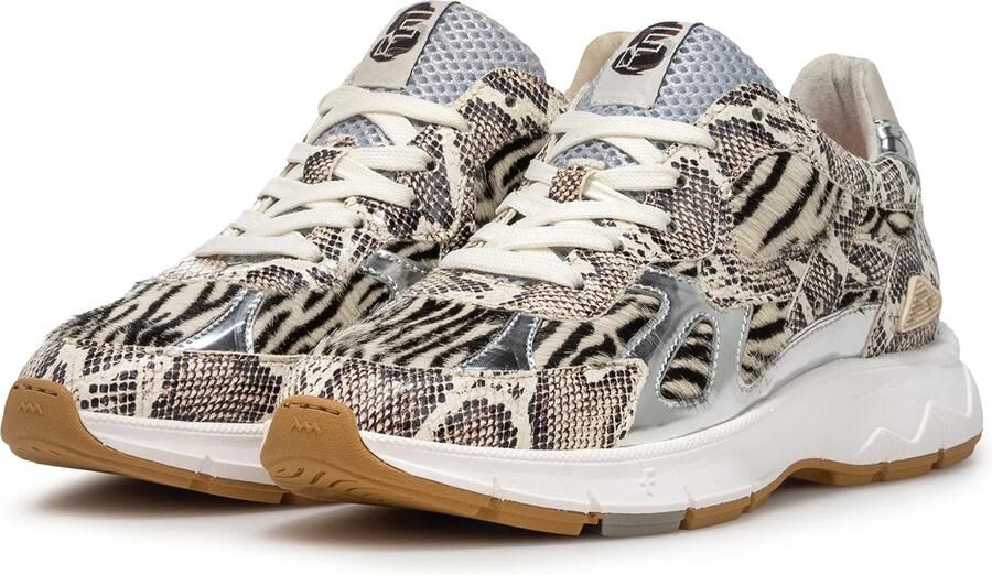 FLORIS VAN BOMMEL Lage Sneakers Dames Sfw-10167 Daysi Leer Wit - Foto 3