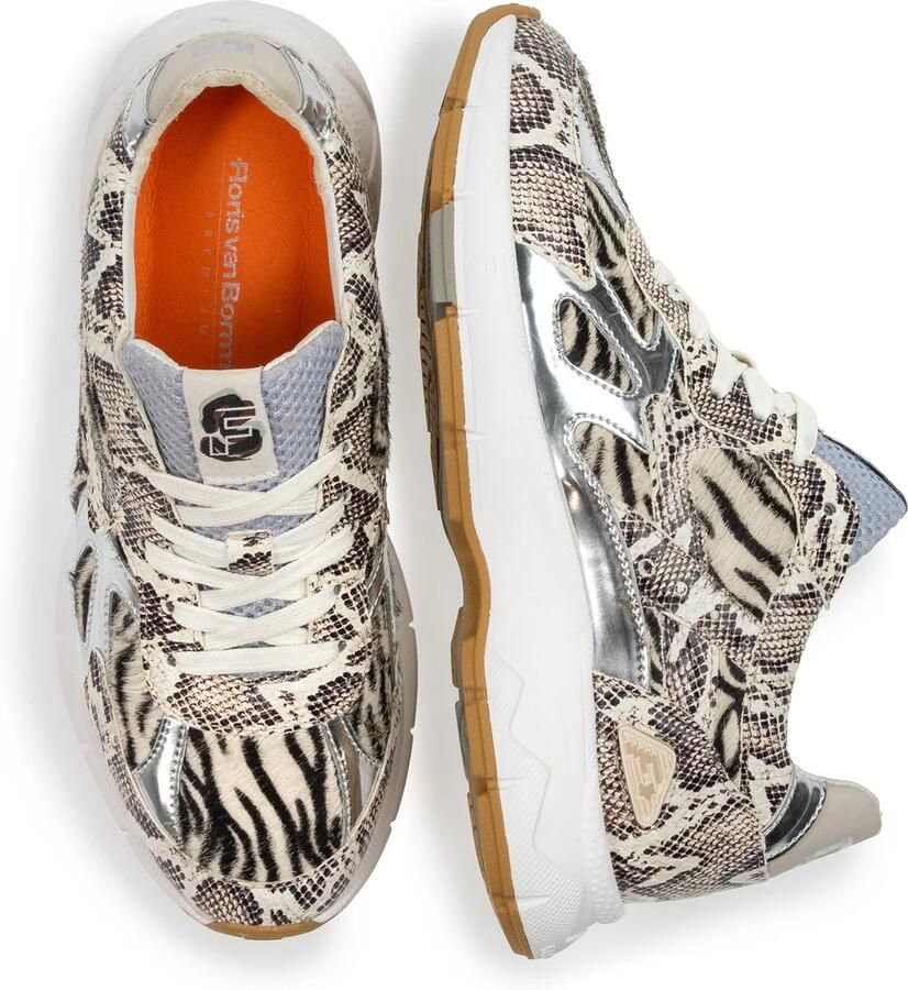 FLORIS VAN BOMMEL Lage Sneakers Dames Sfw-10167 Daysi Leer Wit - Foto 6