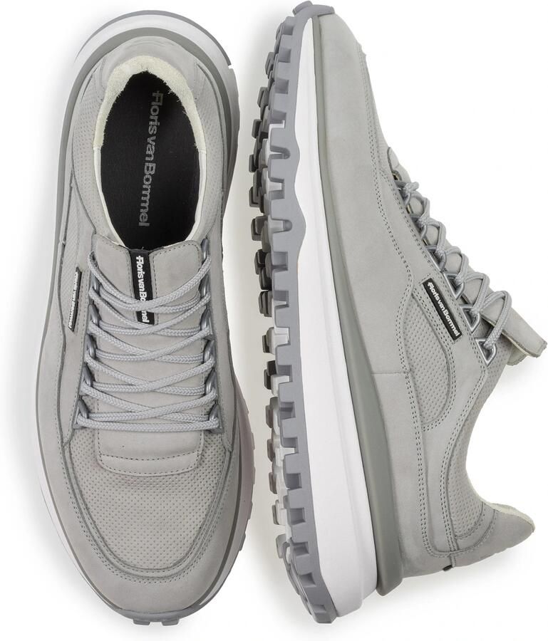 Floris van Bommel Sfm-10248 De Gripper Sneakers Suède Heren Grijs - Foto 4
