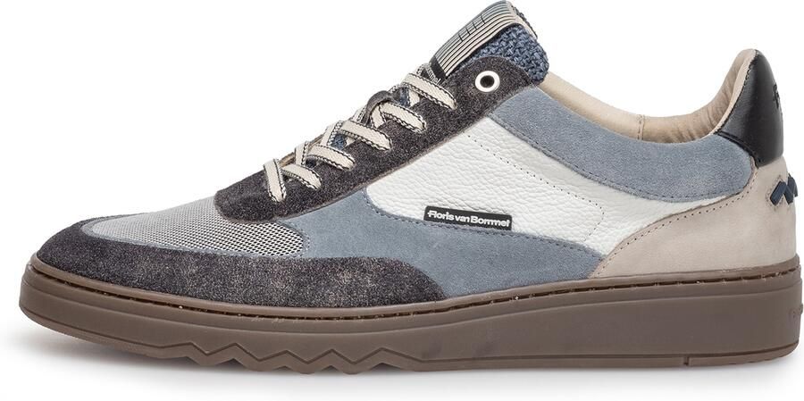 Floris van Bommel Sneakers laag 'De Kupster 05' grijs antraciet greige wit