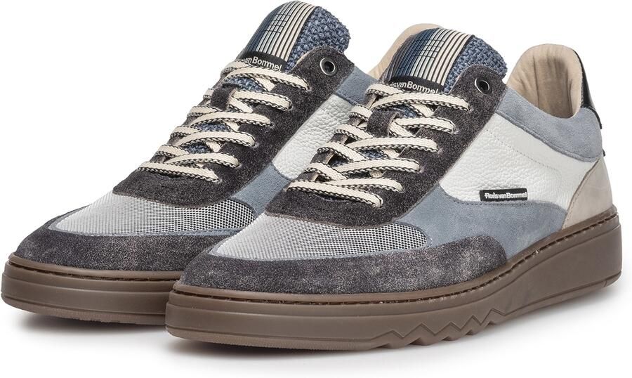 Floris van Bommel Sneakers laag 'De Kupster 05' grijs antraciet greige wit - Foto 3