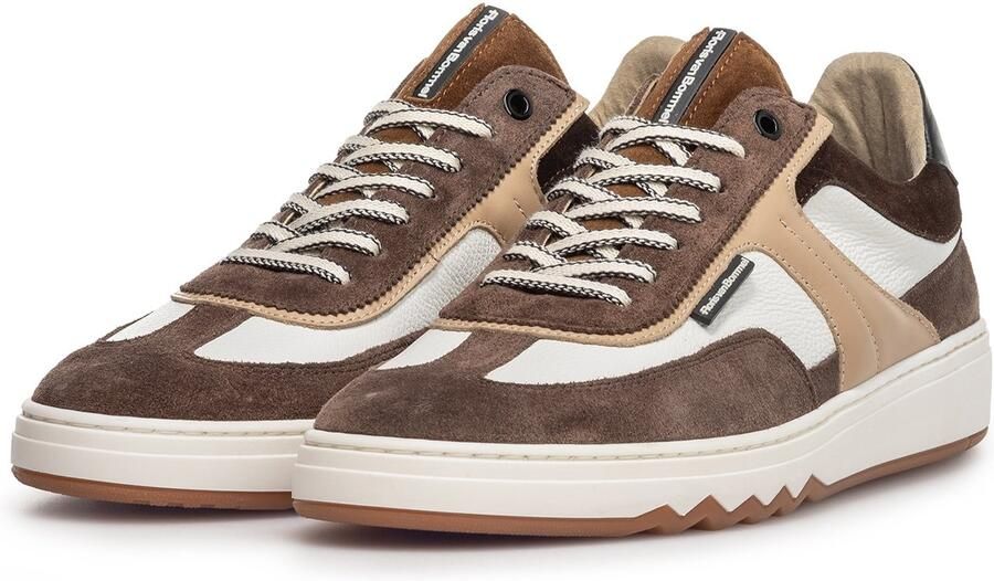 Floris van Bommel Sneakers laag 'DE KUPSTER 08' beige chocoladebruin wit - Foto 3