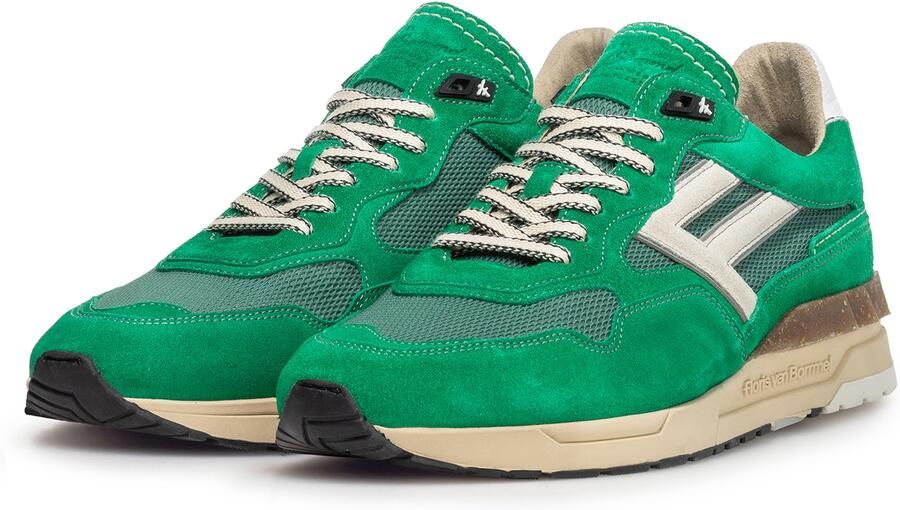 Floris van Bommel Sneakers laag 'De Runner 07' groen wit - Foto 3