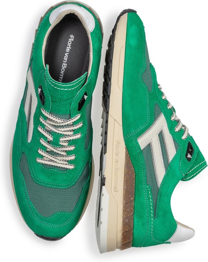 Floris van Bommel Sneakers laag 'De Runner 07' groen wit - Foto 2