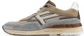 Floris van Bommel Sneakers laag 'DE RUNNER 07' lichtbeige lichtbruin grijs - Lichtbeige/Bruin/Grijs