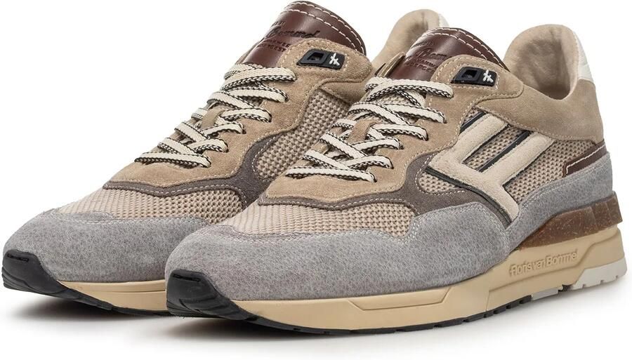 Floris van Bommel Sneakers laag 'DE RUNNER 07' lichtbeige lichtbruin grijs - Foto 3