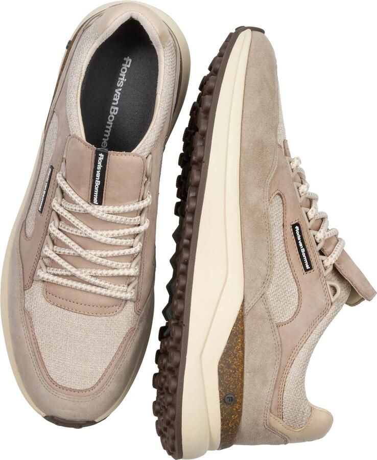 Floris van Bommel Sneakers laag 'De Trikker 04' beige beige gemêleerd cappuccino - Foto 2