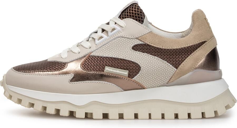 Floris van Bommel Sneakers laag 'Grommi 03' beige donkerbruin brons - Foto 5