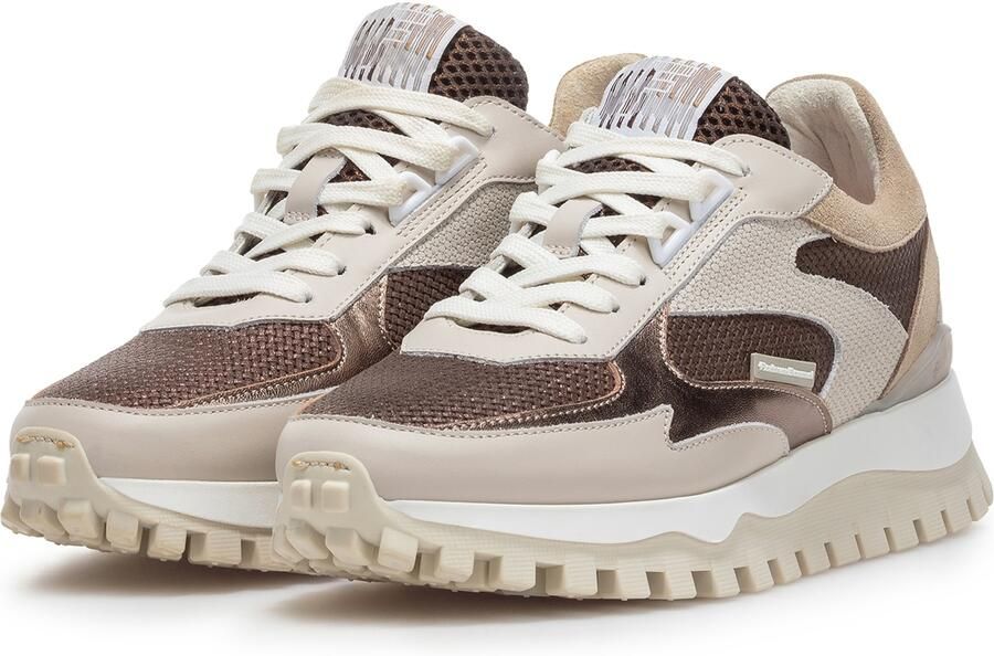 Floris van Bommel Sneakers laag 'Grommi 03' beige donkerbruin brons - Foto 6