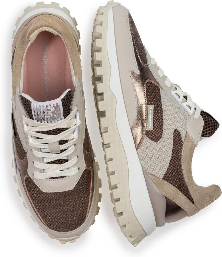 Floris van Bommel Sneakers laag 'Grommi 03' beige donkerbruin brons - Foto 7