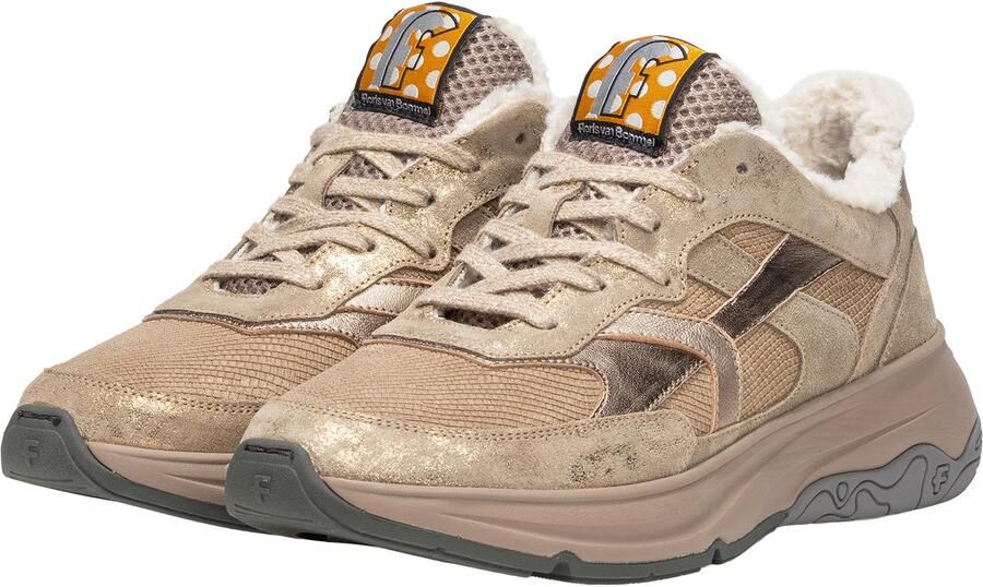 Floris van Bommel HOLLI 01.06 Lage sneakers Dames sneakers Wit beige - Foto 7