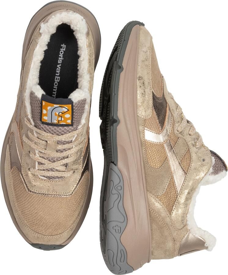 Floris van Bommel HOLLI 01.06 Lage sneakers Dames sneakers Wit beige - Foto 5