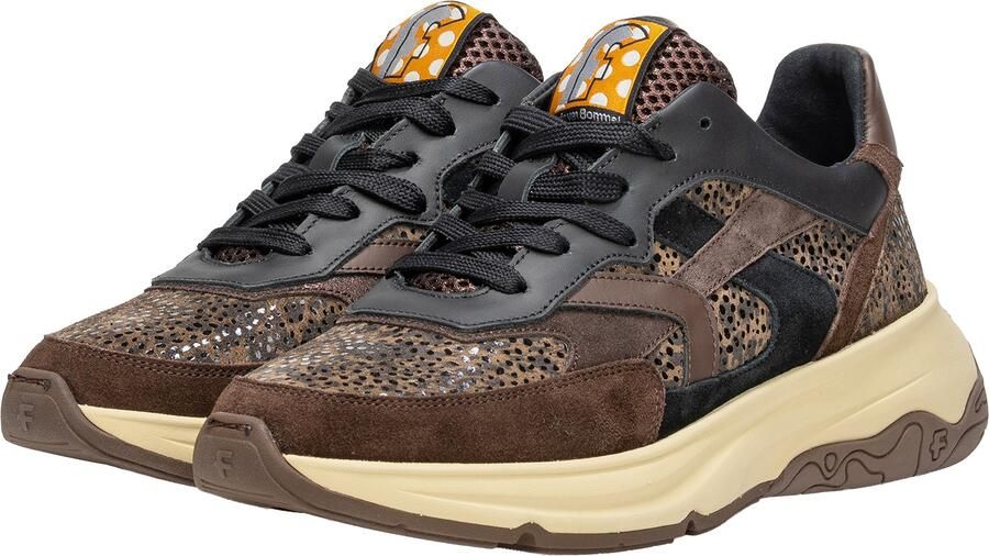 Floris van Bommel Sneakers laag 'Holli 01' bruin antraciet zwart - Foto 2