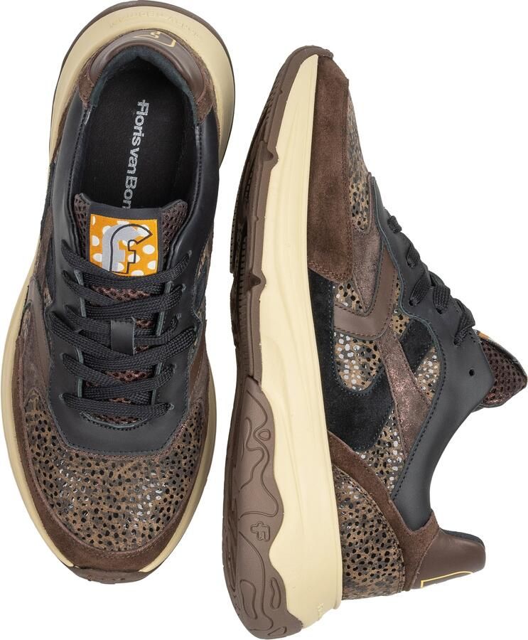 Floris van Bommel Sneakers laag 'Holli 01' bruin antraciet zwart - Foto 3