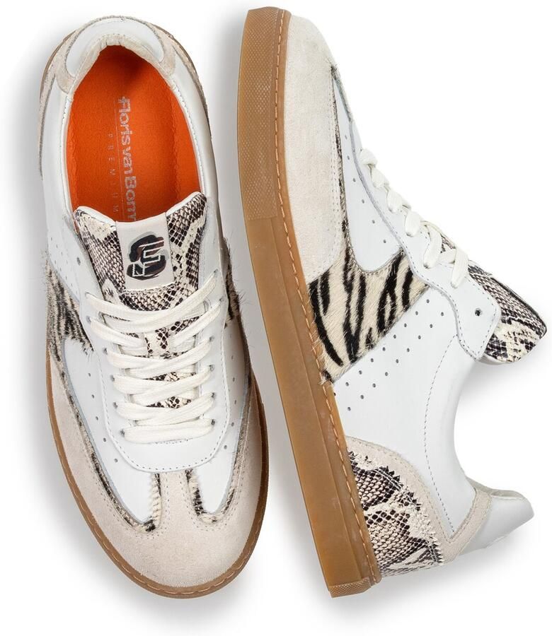 Floris van Bommel Sfw-10169 Minni Sneakers Dames Leren Sneaker Wit - Foto 4