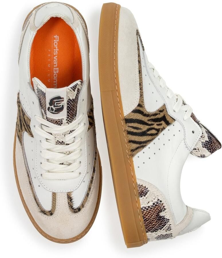 Floris van Bommel Sneakers laag 'Minni 06' bruin zwart offwhite - Foto 3