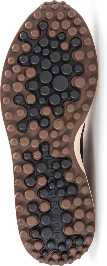 Floris van Bommel Sneakers laag 'Noppi 18' nude chocoladebruin taupe wit - Foto 4