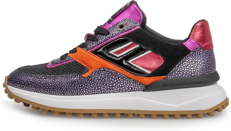 FLORIS VAN BOMMEL Lage Sneakers Dames Sfw-10128 Noppi 38 5 Textiel Zwart