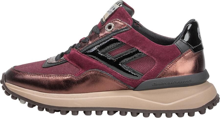 FLORIS VAN BOMMEL Lage Sneakers Dames Sfw-10170 Noppi Textiel Rood - Foto 10