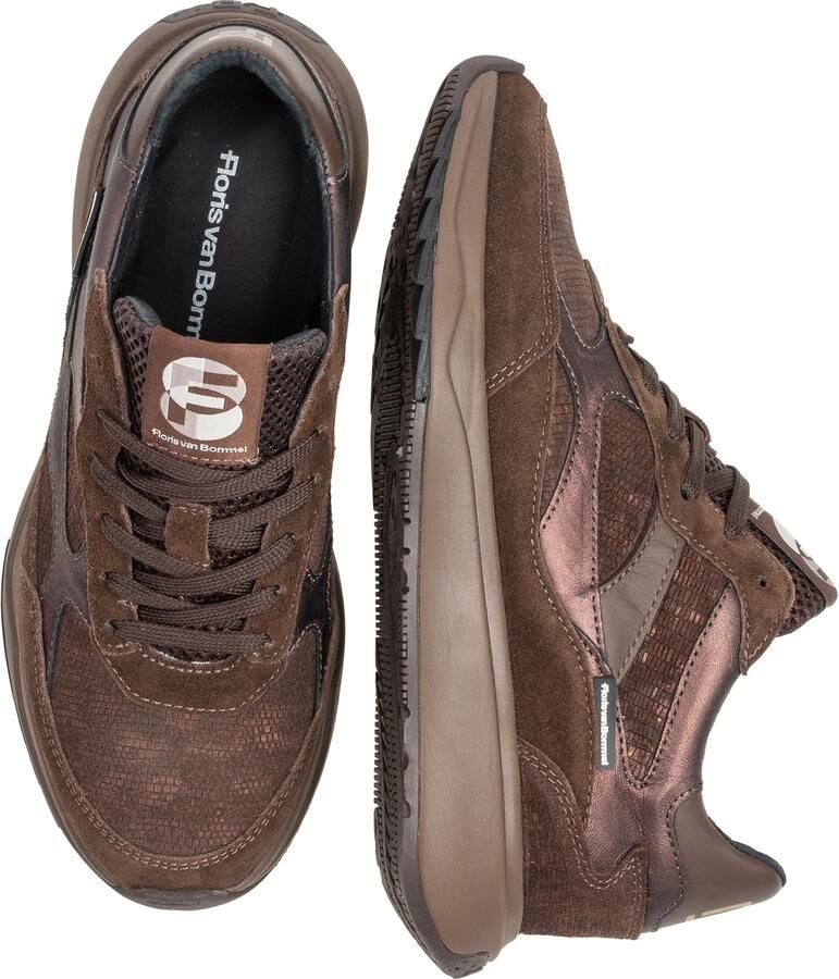 Floris van Bommel Sneakers laag 'Suvi 05' chocoladebruin brons - Foto 4
