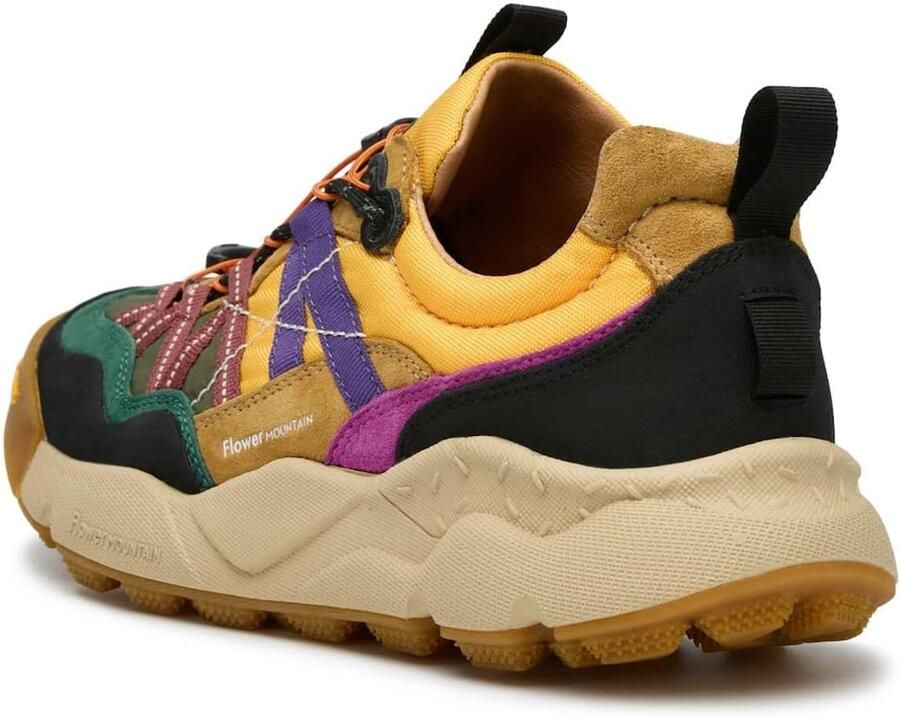 Flower Mountain Sneakers laag 'IWANO 2 UNI' bruin geel lila rood - Foto 3