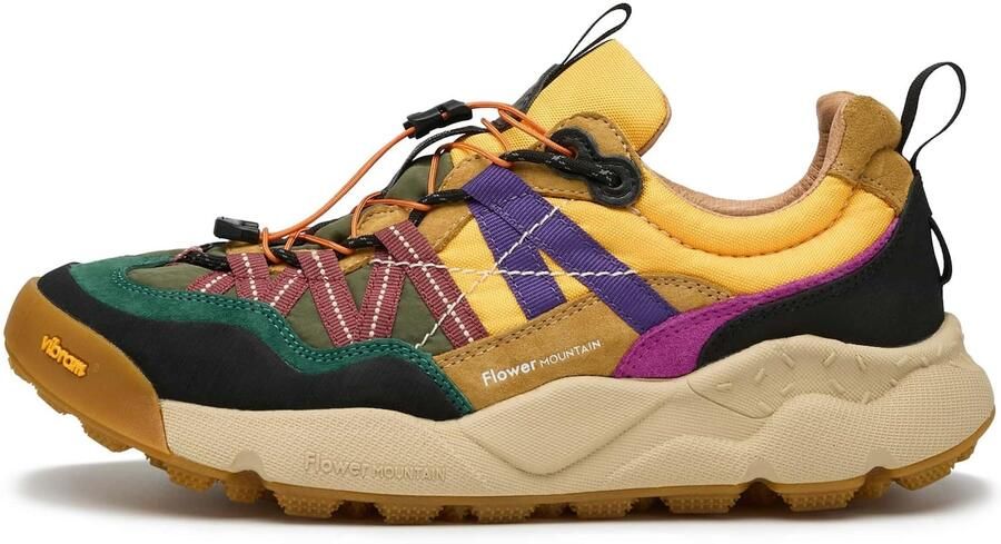 Flower Mountain Sneakers laag 'IWANO 2 UNI' bruin geel lila rood - Foto 5