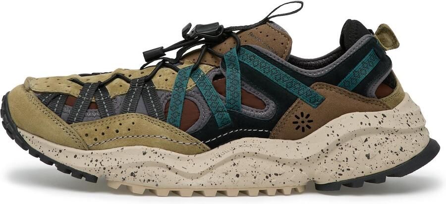 Flower Mountain Sneakers laag 'KAZANA FALL UNI' bruin grijs groen petrol zwart - Foto 2