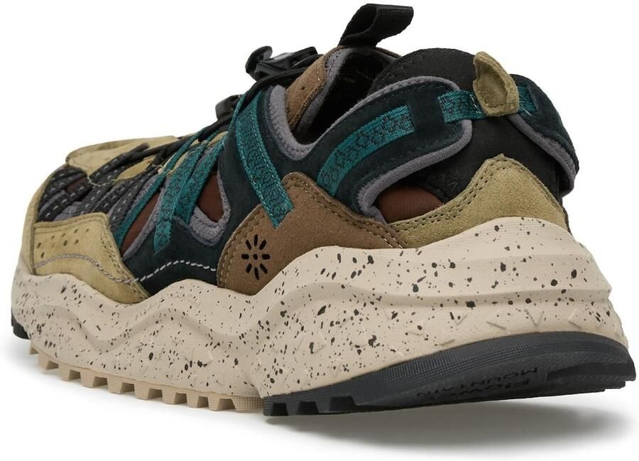 Flower Mountain Sneakers laag 'KAZANA FALL UNI' bruin grijs groen petrol zwart - Foto 4