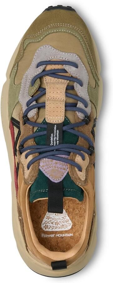 Flower Mountain Sneakers laag 'LENZAN MAN' groen - Foto 5