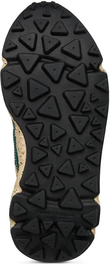 Flower Mountain Sneakers laag 'LENZAN UNI' camel petrol groen gemêleerd rood