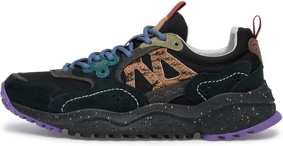 Flower Mountain Sneakers laag 'SOLIN UNI' zwart